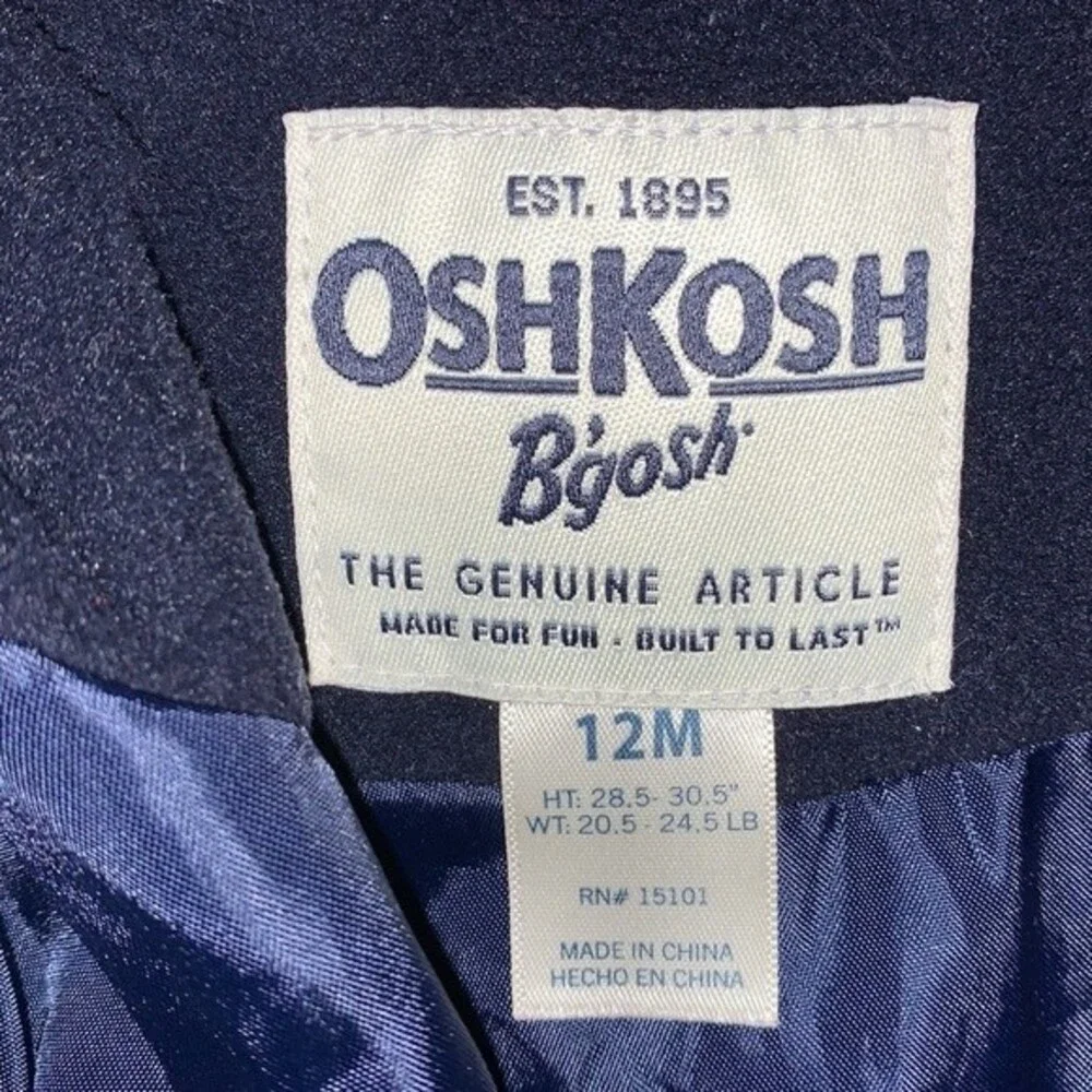 OshKosh 12 mo bubble Pink Baby girl jacket.